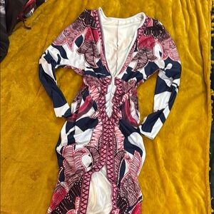 SHEIN Multicolor Patterned Dress